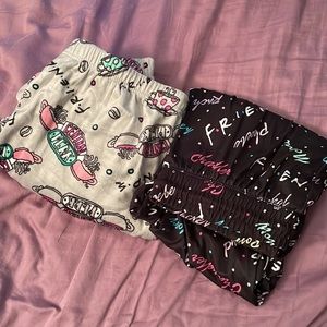 Two Pairs of Friends Pajama Lounge Sweat Pants